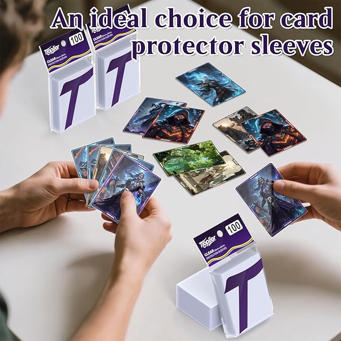 6000 Perfect Fit Sleeves,Inner Clear Card Sleeves Perfect Fit for Double Sleeving,60-Microns Ultra Clear Protection,High Clarity Trading Card Sleeve Compatible with MTG, TCG, Game,Sport Cards