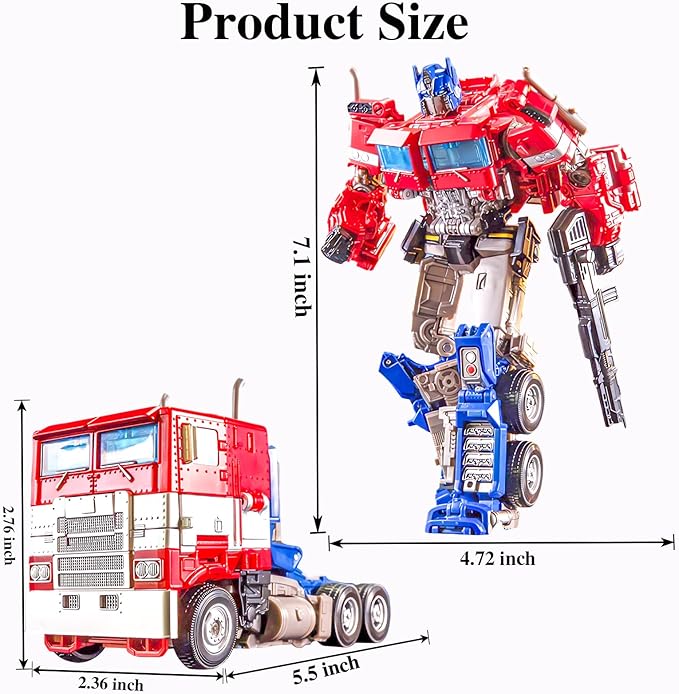 Deformation Robot Toy - Exciting Deformed Car Robot Toys, Perfect Kids Robot Toys, Red Car Action Figure for Kids 3 Years and Up, Durable & Portable Movie Fans Collection Birthday Gift