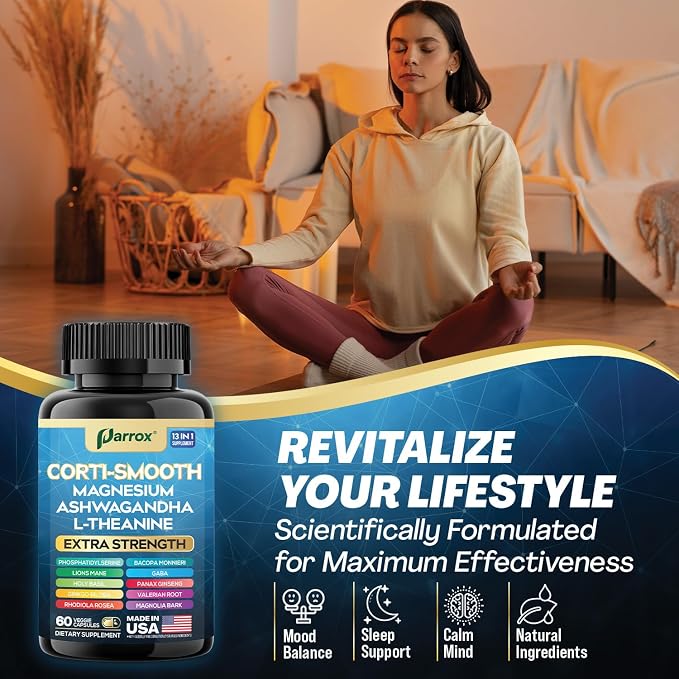 Calm & Metabolic Balance Bundle – Cortisol Support with Ashwagandha, Magnesium, GABA & 20-in-1 Metaboost with Berberine, Akkermansia, Probiotics