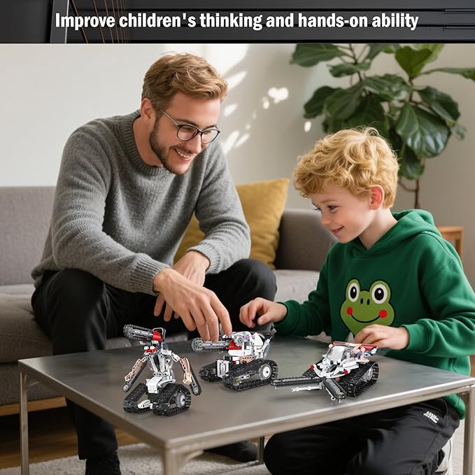 5 in 1 STEM Robot Building Kit, Coding Robotic Technic Toys with APP & Remote Control for Kids Age 8-12, 429 PCS Educational Birthday Gift for 10-16 Year Boys & Girls