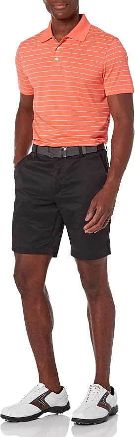 Amazon Essentials Men's Moisture Wicking Golf Polo Shirt, Short Sleeve, Slim-Fit, Quick-Dry, Active Wear