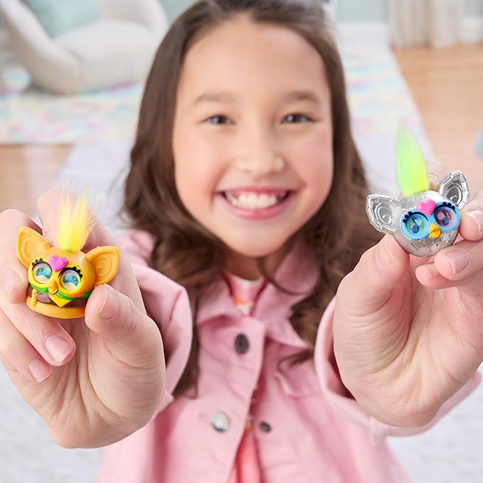 Furby Minis 12 Pack of Tiny Toy Figures, 1 Inch Collectibles, Series 1, Party & Play Food Themes, Ages 5+ (Amazon Exclusive)