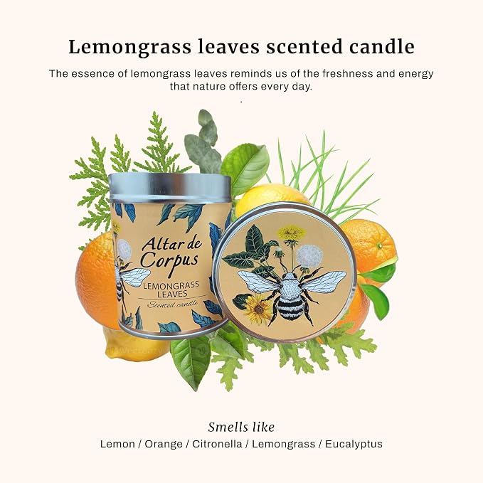 14 Oz Spring Candles for Home - Large Candle Lemongrass - Mothers Day Gifts - Luxury Candles for Men - Premium Soy Candle Blend - Bathroom Decor