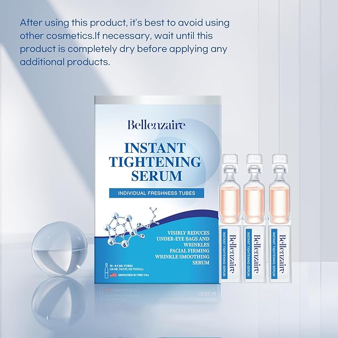 Instant Firm Eye Tightener: Temporary Reduction Serum for under-Eye Bags and Wrinkles