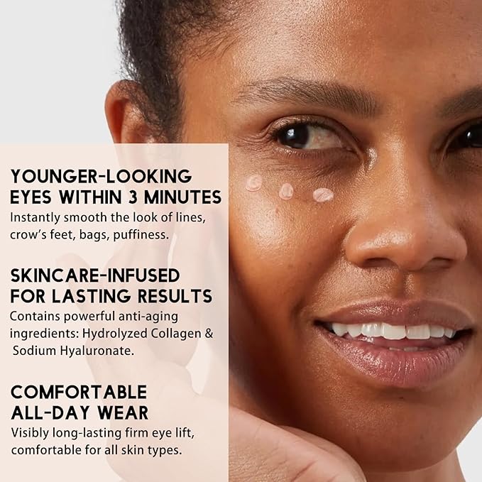 Instant Eye Tightener Cream, Eye Firm Cream for Under Eye Bags and Winkles, Instant Face Lift Cream for Anti Aging Dark Circles, Puffiness and Fine Lines 30ml (1 Fl Oz)