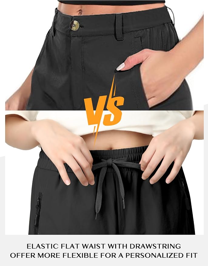 Buauty Lightweight Hiking Pants Women,Quick Dry Joggers Cargo Pants Casual Workout Travel Athletic Summer with Pockets 2024