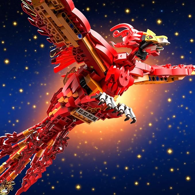 938 Pieces Phoenix Building Set, Magic Potter Phoenix Collection Model for Adults,Ideas HP Building Toy