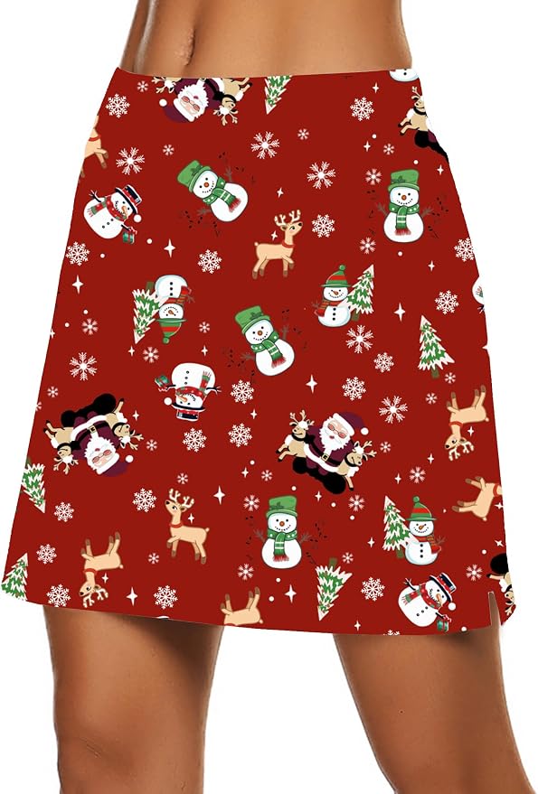 Ekouaer Women's Active Performance Skort Lightweight Skirt for Golf Tennis | Built-in Shorts, A Line, High Waisted, Tummy Control, Pickleball, Running, Workout, Sports, Skorts for Woman