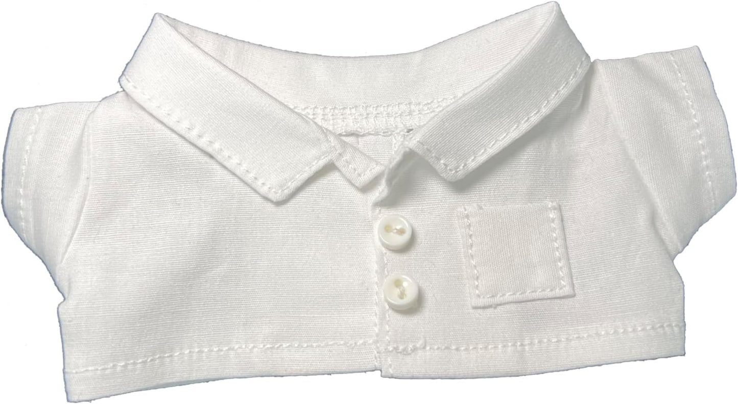 Doctor Set for 6.7 Inch - 8 Hand-Sewn Light Pink Pieces: White Coat, Pants, Medical Tools I 17cm Pretend Play Costume Accessories Only.（Doctor A）