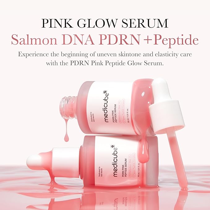 medicube PDRN Peptide Serum Duo for Face & Eye: PDRN Peptide Eye Serum and Salmon DNA Facial Serum for Radiant, Plump Skin | Korean Skincare, Gifts for Women, Skin Care Set