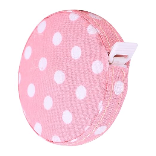 Akozon 150Cm 60In Accurate Body Tape Measure ctable Fitness Measuring Ruler Pattern 3 (No. 4 Rose Base White dot)