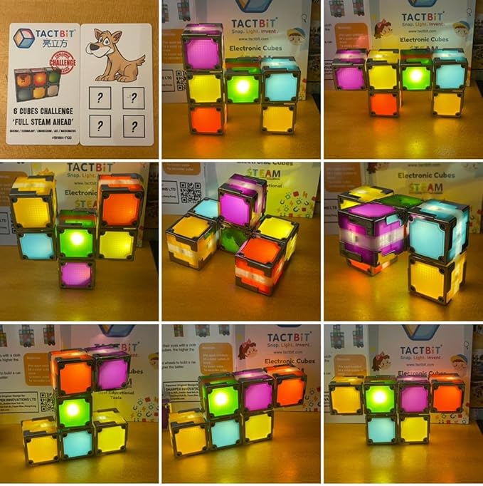 12 : Prepare Your Child for The AI Revolution The World's First Magnetic Electronic STEAM Cubes That Ignite Creativity, Develop Problem-Solving Skills.