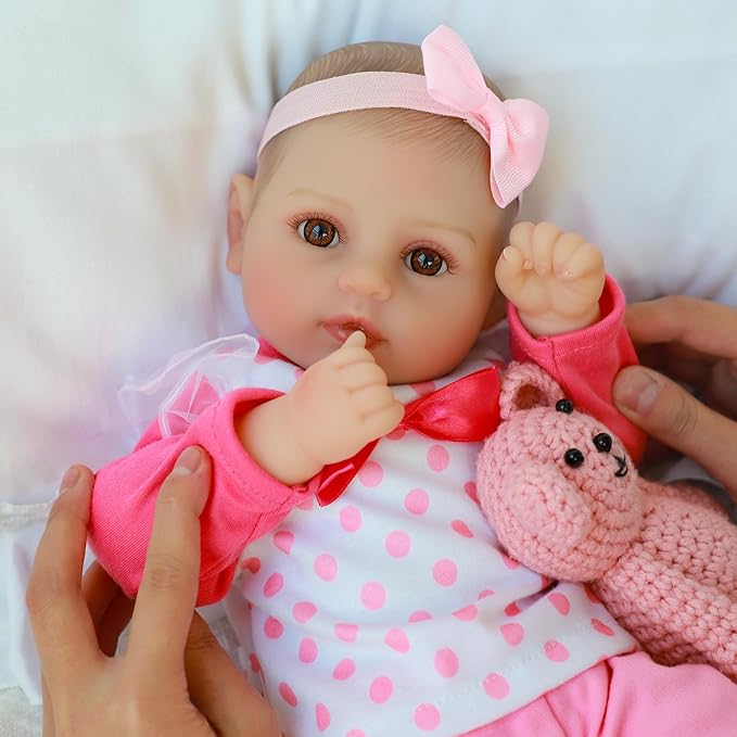 WOOROY Baby Dolls, 18-Inch Adorably Realistic Soft Body Baby Doll, Real Life Dolls with Accessory-Rich Set,Gifts for Aged 3+, Pretend Play, Cuddling, and Collection