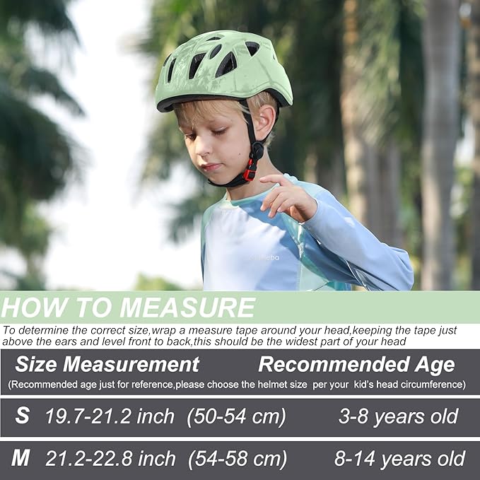 Kids Bike Helmet,2 Sizes Adjustable for Youth Child Boys & Girls Ages 3-5-8-14,Ventilation and Multi-Sport for Bicycle Skate
