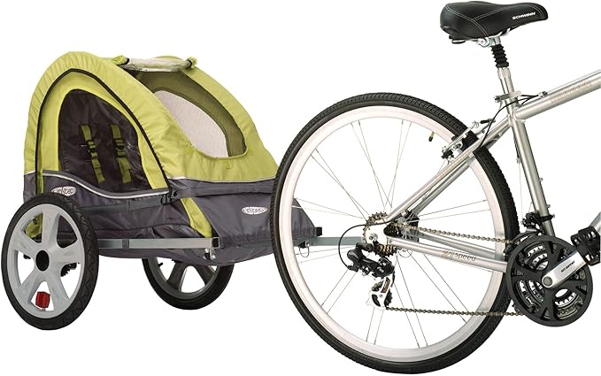 InStep Take 2 or Sync Kids Bike Trailer, Single or Double Seat, Universal Coupler, Folding Frame, Quick-Release Wheels, Canopy with Bug Screen and Weather Shield, Bike Trailer for Kids