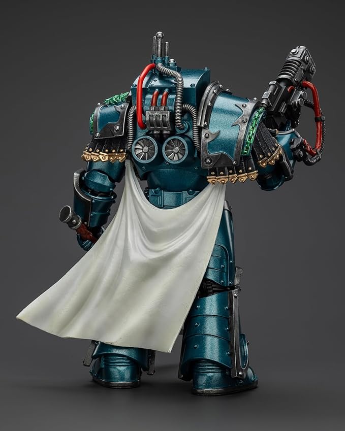 JoyToy 40K Genuine License 1:18 Action Figure, Alpha Legion Legion Praetor in Cataphractii Terminator Armour, 4.96 inch Collectible Action Figures Sets