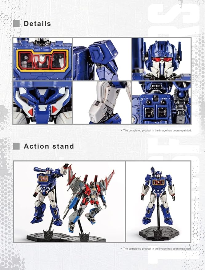 PARKHO Soundwave Ravage Figure Model Kit – Cybertron 3D Articulated Action Easy to Assemble Pre Painted Collectible Series Toys Hobby 08112