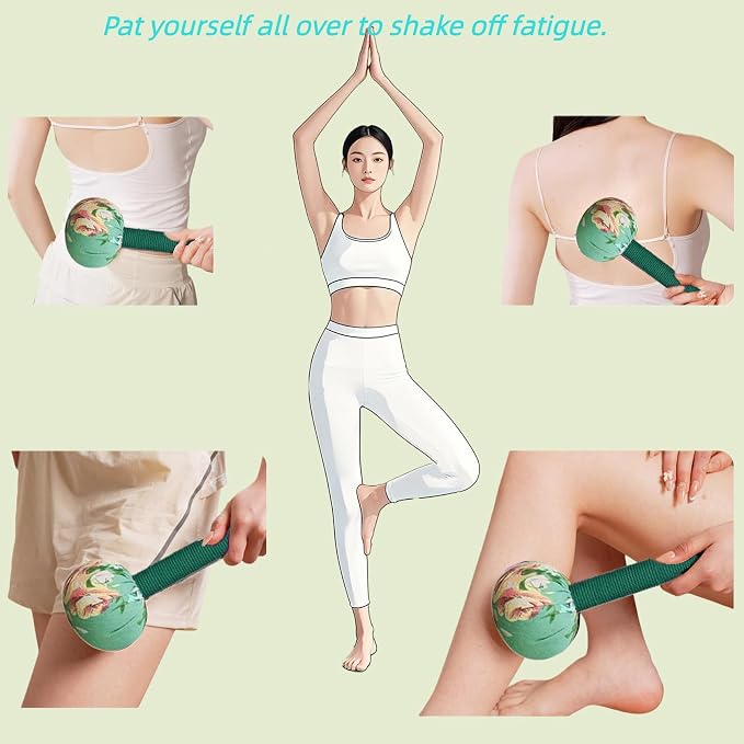 Body Massage Hammer, Manual Back Massager Tool for Body Relief | This Mugwort Massage Hammer Eases Back, Neck & Shoulder Muscle Tension, Perfect for Daily Relaxation at Home and Office