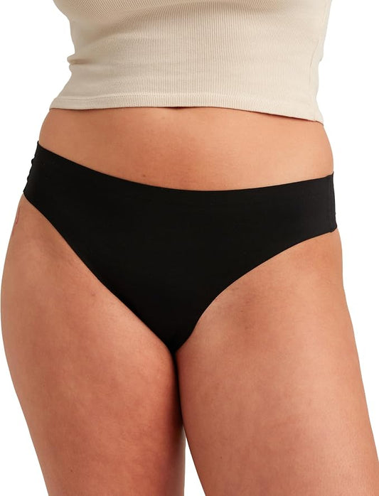 saalt Seamless Thong - Womens Period Underwear - Replaces 1 Liner or 2 Light Tampons