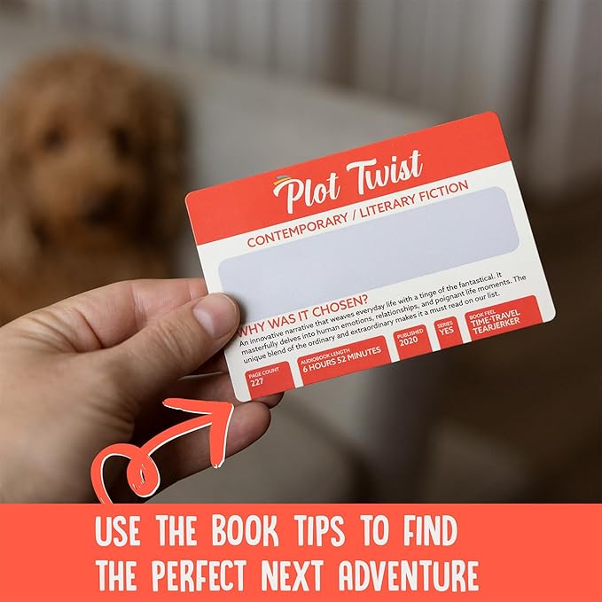 Blue Wasatch Games Plot Twist Season 1: 36 Book Recommendation Scratch Off Cards Across 8 Unique Fictional Genres. Gift for Couples, Book Clubs, Readers, Story Lovers.