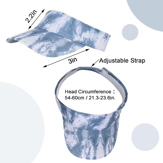 Marrywindix 1 Piece of Sport Wear Athletic Visor Sun Sports Visor Hat Visor Adjustable Cap for Women and Men