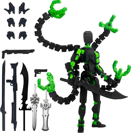 Assembly Completed T13 Action Figure 3D Printed Multi-Jointed Movable T 13 Nova 13 Robot 13 Action Figure Desktop Decorations for Game Lovers