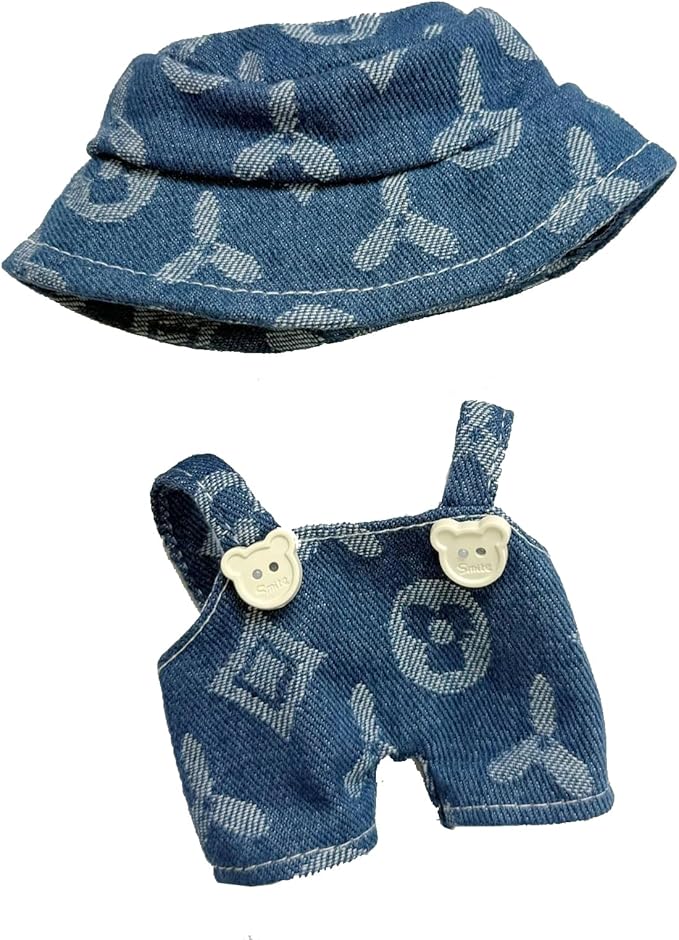 Doll Clothes,Hat and Overalls Set for 17cm Accessories Suit,for Luxury Accessories Stylish Exquisite Unique Designer Clothing