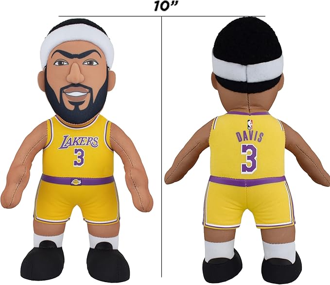 Bleacher Creatures Los Angeles Lakers Anthony Davis 10" Plush Figure - A Superstar for Play Or Display