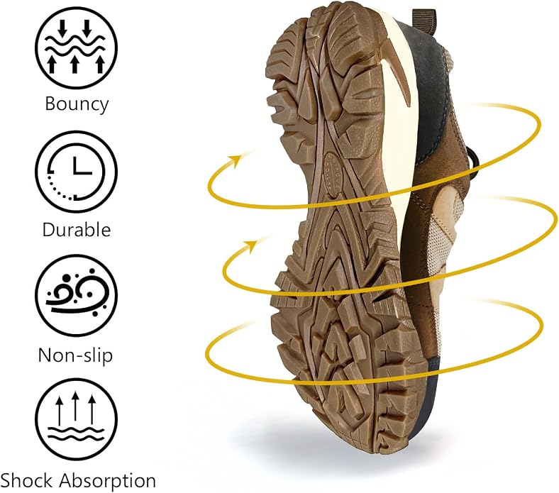 CC-Los Women's Lightweight Waterproof Hiking Shoes for Walking, Outdoor & Climbing