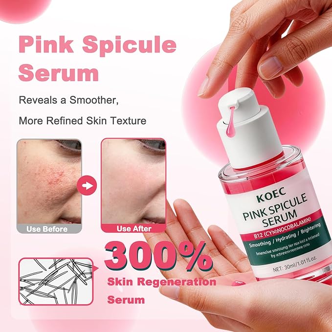 Calcium Volume Multi Balm Stick + Pink Spicule Serum + Eye Patches 60ea,Collagen Elastin Boost & Wrinkle Smoothing Eye Treatment,Skin Condition Improvement Pore Refining Serum,Gentle Skincare Routine