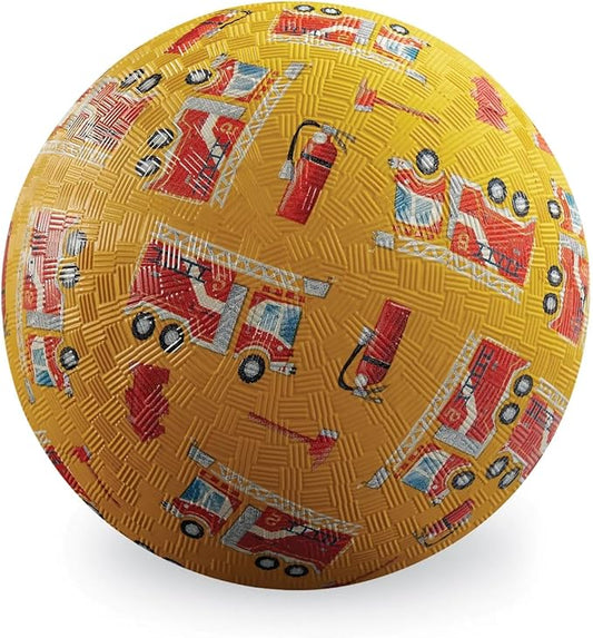 Crocodile Creek, 7 Inch Fire Truck Playground Ball
