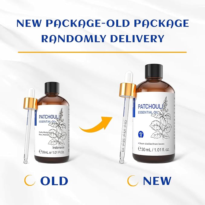 HIQILI Patchouli Essential Oil, for Diffuser, Homemade Perfume, Skin Care, Aromatherapy, Gift for Hippie Friend-30ML | for Diffuser Aromatherapy,Skin Care,Homemade Perfume,Ideal Gift Choice,Large-30mL/1.01 fl.oz