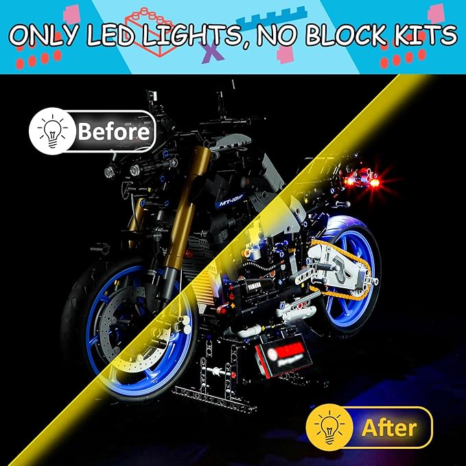 LED Light Kit for Lego 42159 MT-10 SP Set, Compatible with Lego 42159 Building Blocks Model(Not Include Blocks Set)