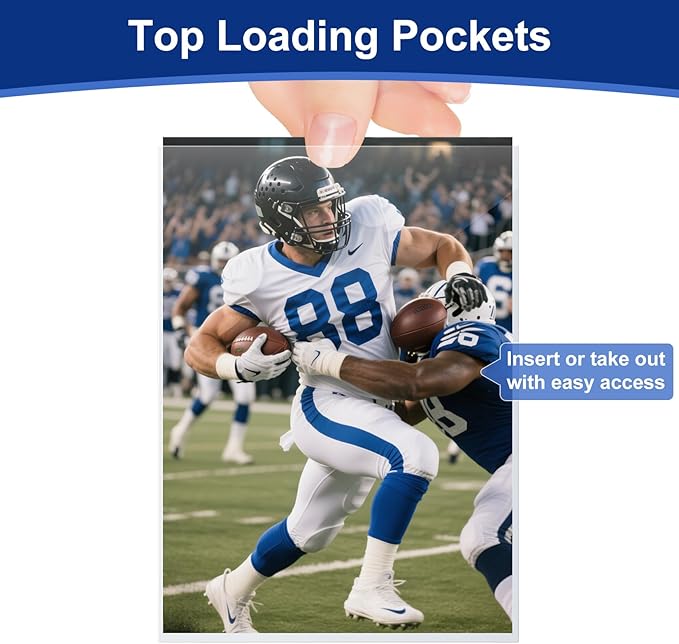 800 Pcs Soft Trading Card Sleeves, Top Loading Penny Card Sleeves for Standard Cards 2.5" X 3.5"，Ultra-Clear Card Protector for Game Cards, Baseball,Sports Cards,Mini Photos