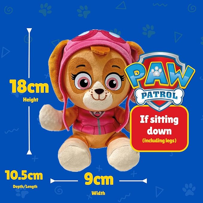 TY - Paw Patrol Collection, Skye, Heroes of The Puppy Squad in Floppy Version, 6" - T44023
