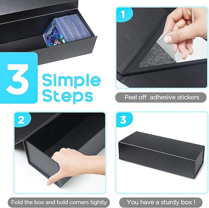 Vowcarol Trading Card Storage Box, Top loader Storage Box, Trading Card Holder Topload Hobby Box for 800 Count Cards - 1 PACK