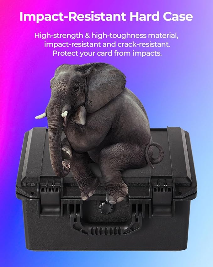 Sports Card Case, Trading Graded Card Storage Box with 9 Dividers for PSA MTG TCG Zion BCW Card Sleeve, Waterproof Protective Sports Cards Organizer Carrying Case for Magnetic Cards / Top Loaders