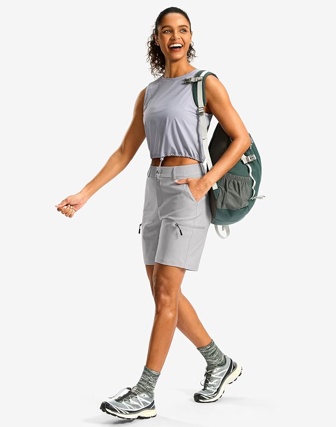 G Gradual Women's 7"/9" Hiking Cargo Shorts Quick Dry Lightweight Golf Outdoor Work Summer Travel Shorts with Pockets