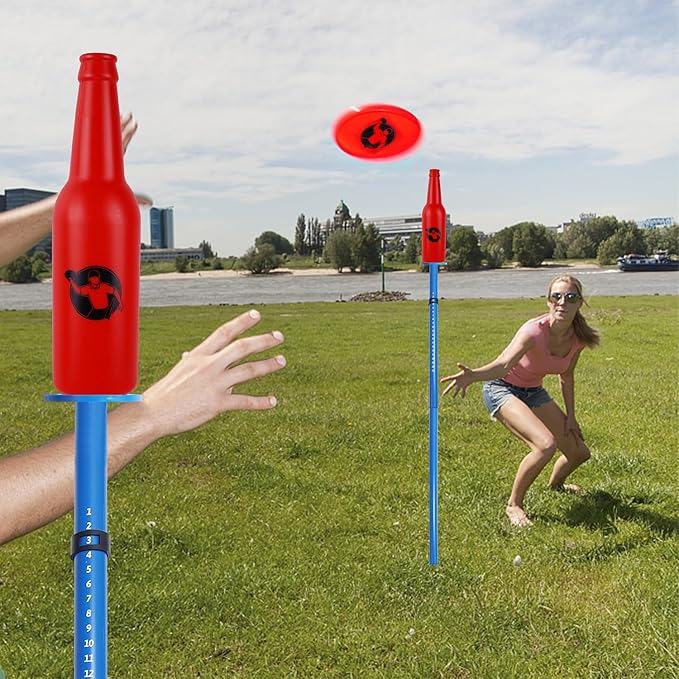 Juegoal Outdoor Flying Disc Game Set, Yard Games Set, Outside Fun Disc Toss Game for Beach Lawn Backyard Park Camping