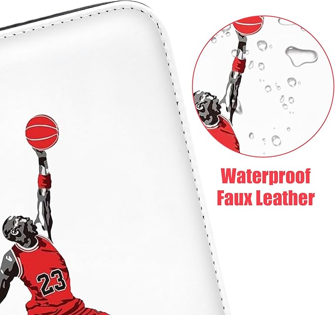 Basketball Card Binder,9 Pocket with 60 Sleeves up to 1080 Cards,Portable Waterproof Storage Book with Removable Clear Sleeves,Compatible with Basketball Cards 2024-2025