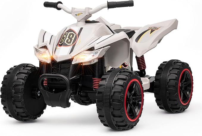 Voyager - Hot Wheels - 12V ATV Ride On Toy, Fun and Exciting Ride for Kids, Stylish Design for Imaginative Play