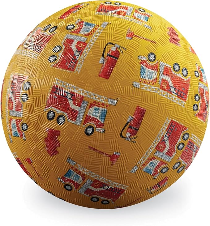 Crocodile Creek Playground Ball - Durable Rubber Ball for Kids Ages 3 and Up - Bouncy Inflatable Ball for Kickball, Indoor Games, and Outdoor Sports - PVC-Free