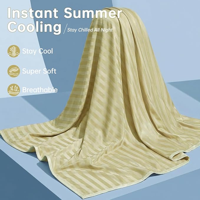 Guohaoi Cooling Blanket for Hot Sleepers and Night Sweats 90"x90" Queen | Arc-Chill Q-Max >0.5 Cool Fiber,100% Oeko-Tex Certified Lightweight Summer Blanket for Travel/Outdoor Ultra Cold Breathable