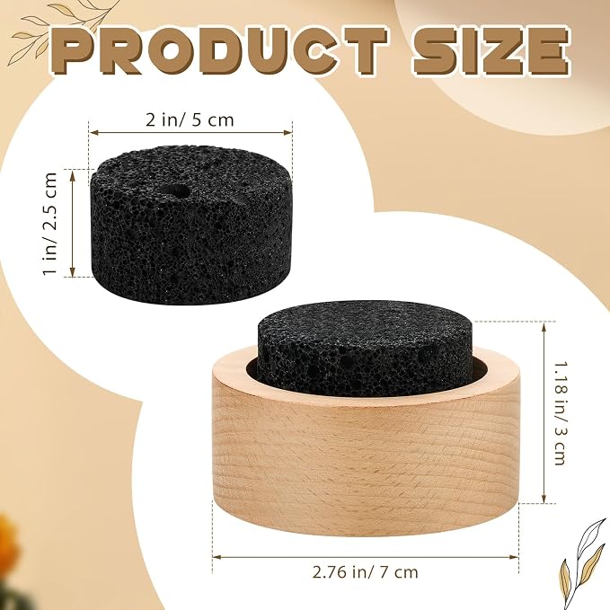 Chunful 1 Pcs Lava Rock Essential Oil Diffuser Lava Stone Passive Diffuser for Sauna Decorating at Home, Office, Bedroom, Bathroom or Car, and Gift-Giving