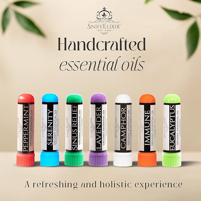 Immune Support Aromatherapy Nasal Stick Vapor Inhaler - Nurse Essentials & Gifts, USA Made with Organic Essential Oils, Wellness Formula Boost