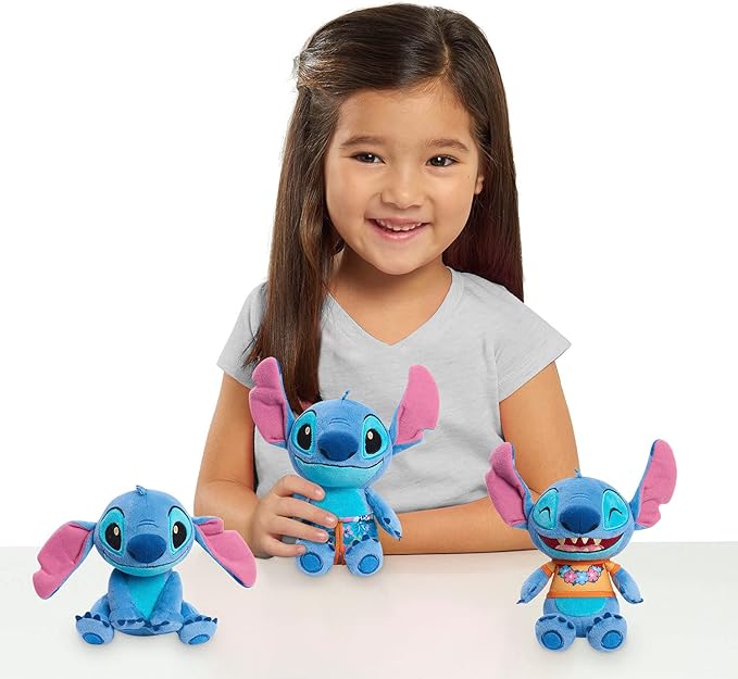 Disney’s Lilo & Stitch 7.5 Inch Stitch Plushie Stuffed Animal, Topical Theme, Alien, Kids Toys for Ages 2 Up by Just Play