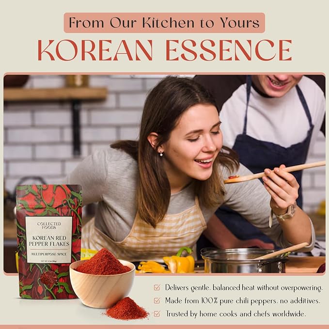Premium Gochugaru — Sun-Dried Red Pepper Flakes for Kimchi, Gochujang, Korean BBQ & Everyday Cooking | Small-Batch, NYC Hand-Blended, Non-GMO, Gluten-Free (2 oz)