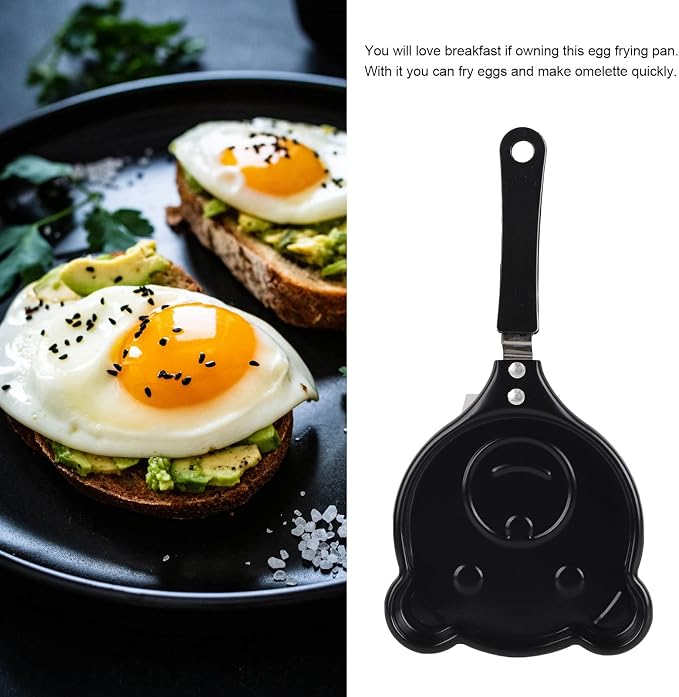 Topyond Mini Nonstick Egg Frying Pan Place Pan Innovative Korean Breakfast | Mini Nonstick Egg Frying Pan Place Pan Innovative Korean Breakfast Pot DIY Mini Egg Pan Breakfast Single Omelette Pan