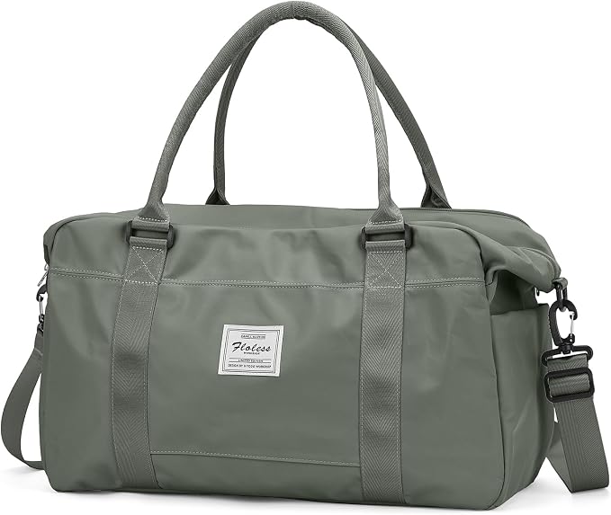 Travel Duffel Bag, Carry On Overnight Weekender Bags for Women | Travel Bag with Wet Pocket & Trolley Sleeve, For Spirit Airlines 18x14x8 Personal Item Bag