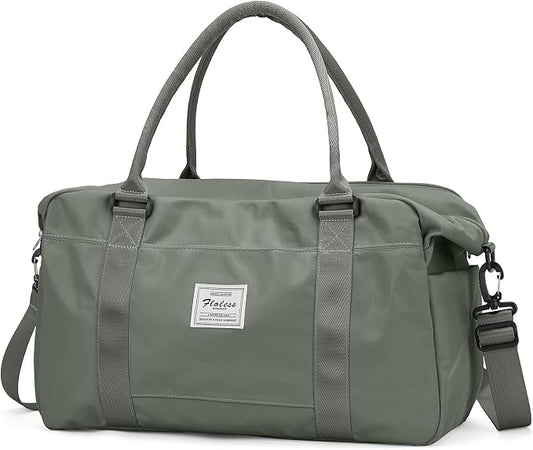 Travel Duffel Bag, Carry On Overnight Weekender Bags for Women | Travel Bag with Wet Pocket & Trolley Sleeve, For Spirit Airlines 18x14x8 Personal Item Bag